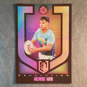 2024 NRL Revolution Titans Keano Kini Silver Parallel Card - Picture 1 of 2