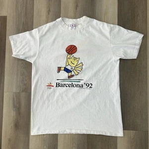Vintage 90’s Olympics Barcelona Basketball 1992 T-shirt XL - Photo 1/11