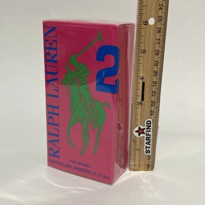 Polo Big Pony 2 Perfume Ralph Lauren 3.4oz 100ml Nueva Caja Rosa Eau De Toilette ⭐️ Foto 1 de 4