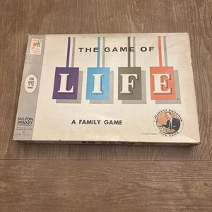 Vintage 1960 Milton Bradley "THE GAME OF LIFE" Familien Brettspiel ***KOMPLETT*** - Bild 1 von 10