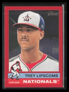 Béisbol Topps Heritage #115 Trey Lipscomb 2024 base roja - Imagen 1 de 2