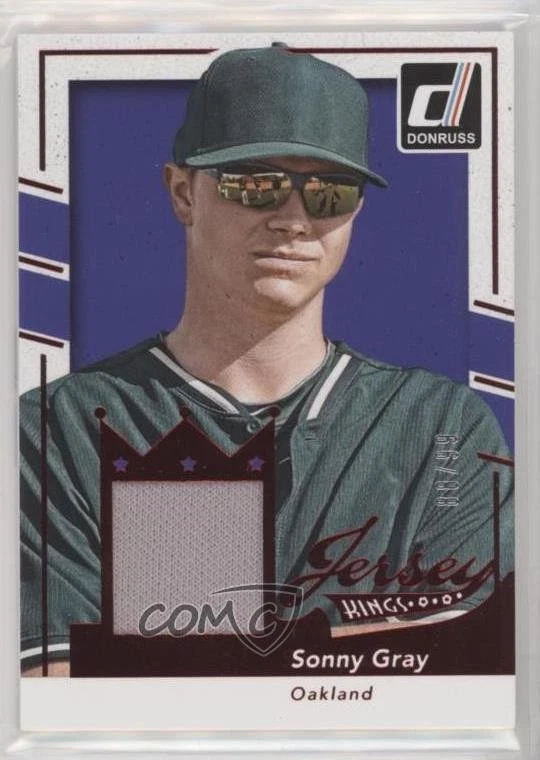 2016 Panini Donruss Jersey Kings Red /99 Sonny Gray #JK-SG - Image 1 of 2