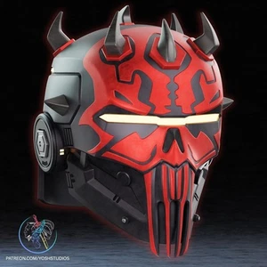 High Arch Shadow Lord Darth Maul Themed Cosplay Helmet Star Wars Inspired - Picture 1 of 7