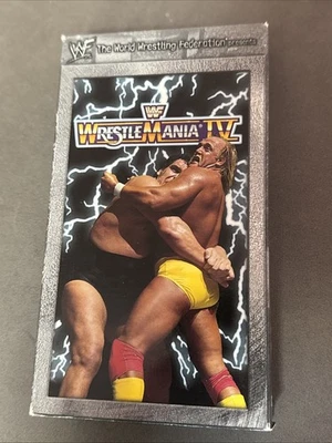 WWF WrestleMania 4 VHS Tape 1988 Hulk Hogan Andre The Giant WWE - Imagem 1 de 4
