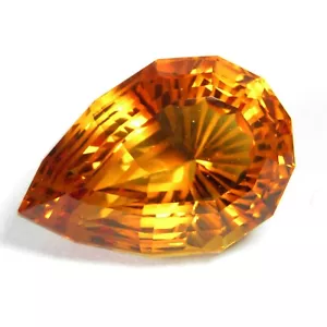 17,04CtS Ausgezeichnetes natürliches funkelndes ausgefallenes Citrin 20 x 14 mm loses Edelstein - Bild 1 von 5