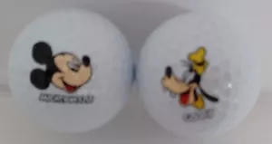 2er Set Walt Disney Golfbälle Mickey und Goofy - Bild 1 von 4