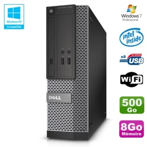 PC Dell Optiplex 3020 SFF Intel G3220 3GHz 8Go Scheibe 500Go DVD Wifi W7 - Bild 1 von 3