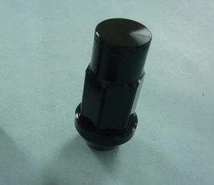 1 CLOSE 12X1.5 ALUMINUM LUG NUT For Cadillac Chevrolet Chrysler BLACK 50mm - Bild 1 von 1