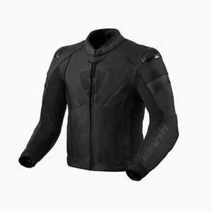 Chaqueta Moto Hombre en la Piel Rev ' It! Argon 2 Negro Antracita Tamaño 48 - Imagen 1 de 2