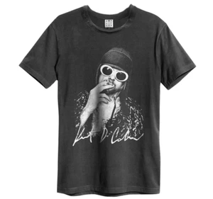 Camiseta Amplificada KURT COBAIN NIRVANA Gris Charcoal Nueva Fotografía - Imagen 1 de 5