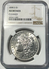 1898s Morgan Silver Dollar, AU Details NGC - Cleaned