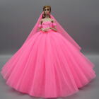 High Quality Wedding Dress Princess Doll Clothes Party Gown For 11.5in. Doll Toy