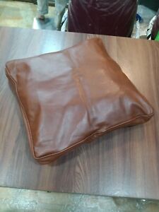 Genuine leather chair cushion pad cover with ties dining seat pad case 14