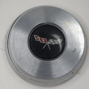 Corvette C3 Horn Cap 498907 With Telescoping Lock Ring 3949108 1977 OEM Stock - Picture 1 of 14