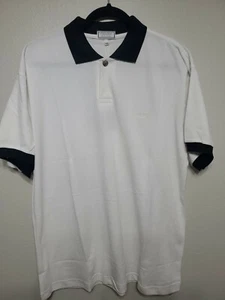 NWT VERSUS VERSACE MX POLO WHITE BLACK XLG $275-K44 - Picture 1 of 7