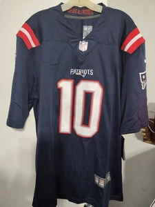 MAC JONES NEW ENGLAND PATRIOTS NIKE DRY-FIT ON FIELD JERSEY SIZE MEN'S LARGE NWT - Picture 1 of 9