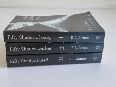Fifty Shades of Grey Trilogy Books 1–3 Set by E L James Paperback Lot - Image 1 of 4