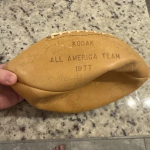 Vintage 1977 Kodak All American Signed Football Earl Campbell Texas UT Longhorns - Picture 1 of 4