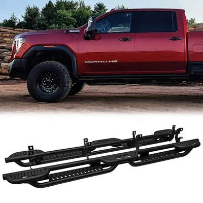 Vijay Fit 2019-2026 GMC Sierra 2500HD/3500HD Crew Cab Running Boards & Step Bar Foto 1 de 4