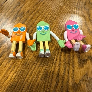 Vintage R.F. Lote de 3 figuras flexibles Felix freelance para paleta de helado años 80 - Imagen 1 de 8