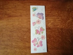 Turnowskys Art Lesezeichen Bookmark Kunst und Bild geprägt Schmetterlinge 16x5cm - Bild 1 von 2