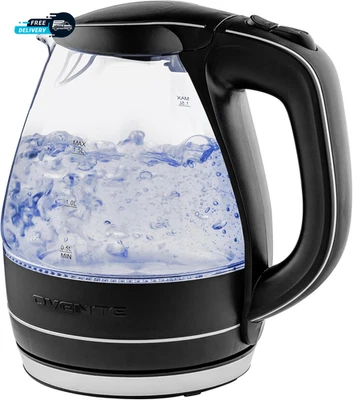 Electric Kettle, 1.5L Borosilicate Glass Countertop Water Heater and Boiler - Image 1 of 4