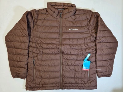 Chaqueta Columbia Powder Lite II Para Hombre XL Marrón Omni Resistente al Calor Agua Foto 1 de 4