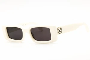 OFF WHITE ARTHUR 0107 Sunglasses White Frame Gray Lenses 50mm - Picture 1 of 4