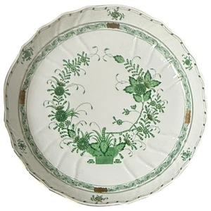 Herend Hungría Borde ahuecado Redondo Tazón de Verduras Ramo Chino Verde 10-1/2" - Imagen 1 de 7