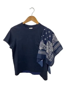 Camiseta sacai/Bandana diseño muelle/1/Algodón/Azul marino/Paisley/19-04272 - Imagen 1 de 6