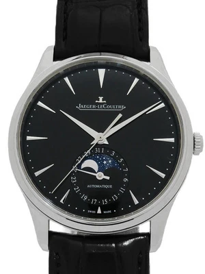 JAEGER-LECOULTRE Master fase lunar ultra delgada 39 mm automático negro para hombre #T059 Foto 1 de 4