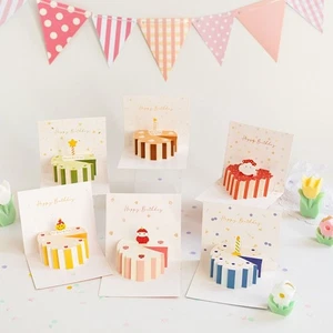 6pcs Blessing Birthday Greeting Card Thank You Gift Card Birthday Party Gift - Picture 1 of 12