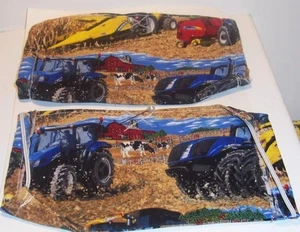 Homemade-Two-Face Masks-Tractor-Filter Pocket-w/Double Filter-Cotton Fabric - Picture 1 of 2