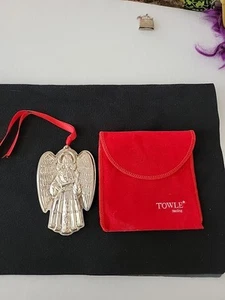 1995  TOWLE STERLING SILVER  ANGEL CHRISTMAS ORNAMENT  3 1/2  TALL... - Picture 1 of 5