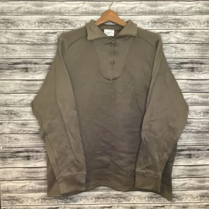 US Military Undershirt Mens XL Brown Wind Gap Knitwear Cold Weather Sweatshirt - Picture 1 of 7