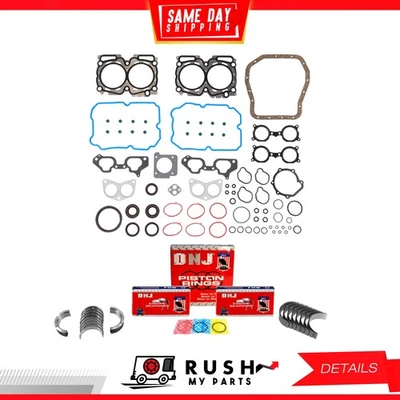 Полный комплект прокладок подшипниковых колец для двигателя 04–06 годов для Subaru Baja 2,5 л DOHC DNJ RRK720 - Изображение 1 из 4