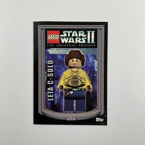 LEIA C-SOLO #1 LEGO STAR WARS II Original Trilogy 2006 Topps Promo Trading Card - Picture 1 of 2