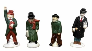 VTG Christmas Village Accessories Village People Holiday lot of 4 - Picture 1 of 11