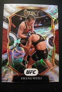 2021 Panini Select UFC Zhang Weili Silver Scope Prizm Concourse #93