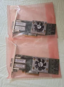Lot of 2 HP Qlogic QLE2662 2-Port Network Fibre Channel Adapter Card QW972-63001 - Picture 1 of 2