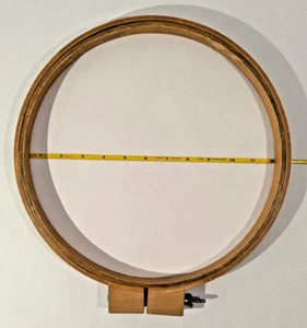 Wooden Embroidery Hoop Needlepoint Quilt Sewing 12" Screw Closure Round - Picture 1 of 5