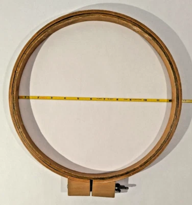 Wooden Embroidery Hoop Needlepoint Quilt Sewing 12" Screw Closure Round - Image 1 of 4