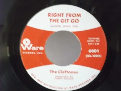 The Cleftones,Ware 6001,"Right From The Git Go"US,7" 45,1964 Northern Soul,Mint - Image 1 of 2