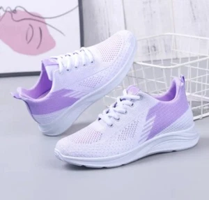 Spring New Women's Flying Weave Mesh Sport Casual Lightweight Running Shoes - Picture 1 of 5