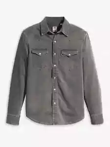 Levi's Classic Standard Fit Western Hemd Herren Medium Grey Pearl Snap 857450148 - Bild 1 von 4