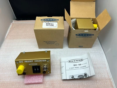 Banner BIC-99/ BIC99 COUNTER MODULE PRESET NEW, NEVER USED,FAST TRACKED SHIPPING - Image 1 of 4