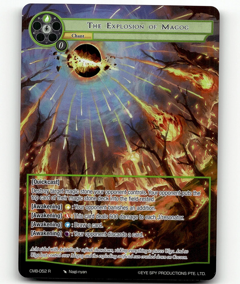 Force of Will The Explosion of Magog (Full Art) Crimson Moon's Battleground - Image 1 of 1