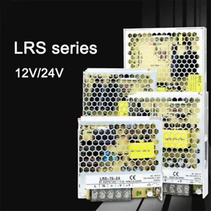 Fuente de alimentación conmutada serie LRS 24V 12V luz LED CC transformador de alta potencia 220V - Imagen 1 de 29