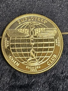 Boeing Employee Coin Club 1993 757 .999 plata fina 1,5 OZ medalla 19 aniversario - Imagen 1 de 7