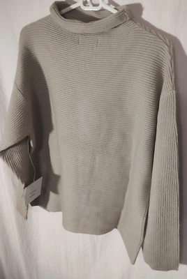 Ladies Madison Studio Long Sleeve Sweater Large Tan 100% Wool NWT - Image 1 of 4